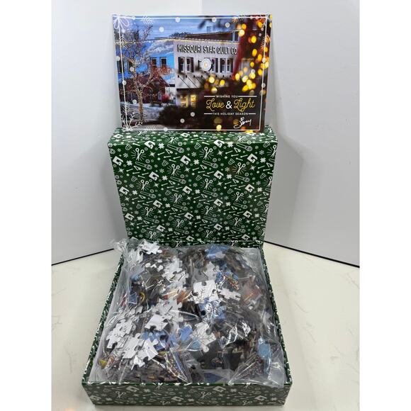 NIB Missouri Star Quilt Co. Postcard Jigsaw Sealed Puzzle Open Original Box - Picture 2 of 4